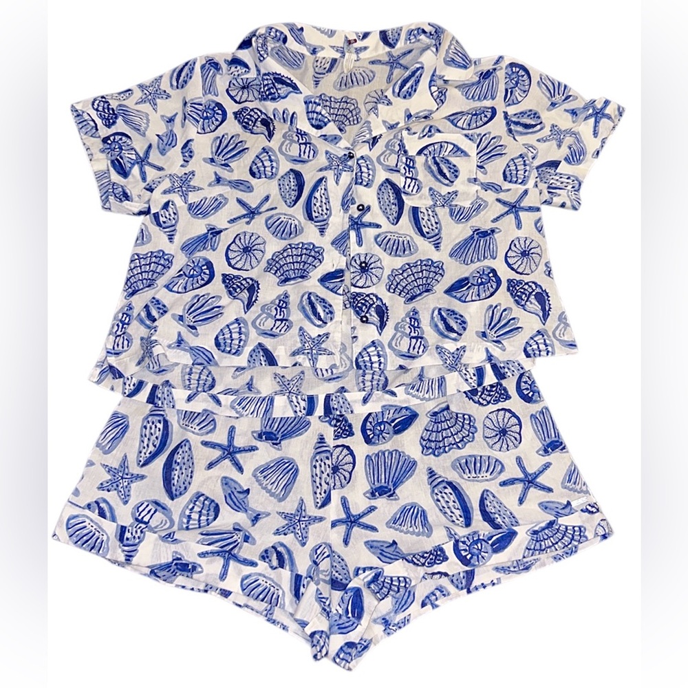 Adore Me Lucero Novelty White Short Sleeve and Short PJ Set